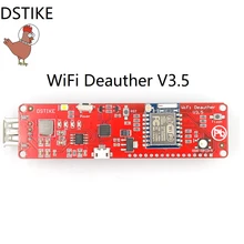 

DSTIKE WiFi Deauther V3.5(ESP8266+2dB antenna)WiFi Attack/Control 18650 Powerbank 2A Output NodeMCU Development Kit ESP07 ESP32