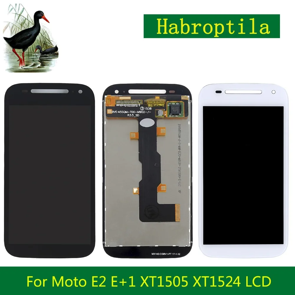 

4.5" For Motorola Moto E2 E+1 XT1505 XT1524 XT1527 XT1511 Full Lcd Display With Touch Screen Digitizer Panel Assembly Complete