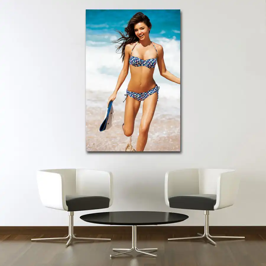Miranda Kerr Bikini Model Posters Wall Art Picture Silk Canvas