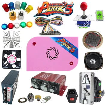 

Arcade Parts Bundles Kit with game elf 1300 in 1 game PCB board, Zippyy joystick, push button switch,coin acceptor,power supply