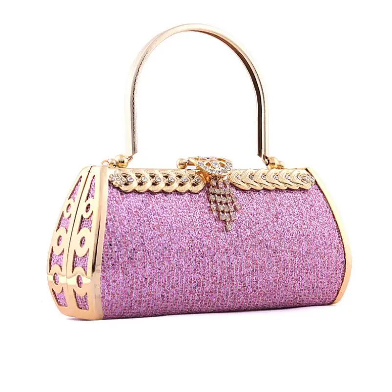 2016 New Women Evening Bags Designer Party Clutch Rhinestone Light