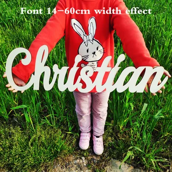 

Personalized Name Signs Wooden Letters for Nursery Wall Decoration Custom Baby Name Sign Plaque DIY or Painted Hanging Nursery
