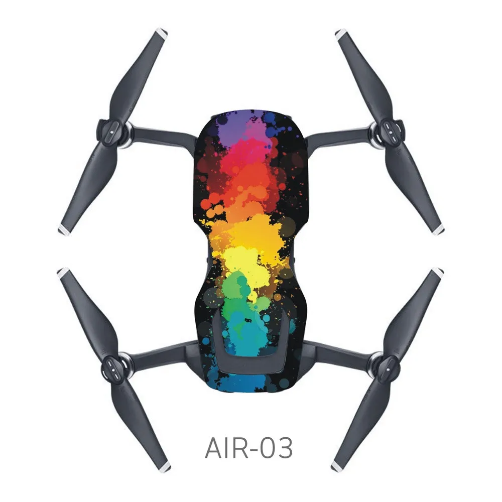 

PVC Waterproof Sticker For DJI MAVIC AIR Drone Body Shell Protection Skin Quadcopter Camera Drone Black Decals Accessories QIY31