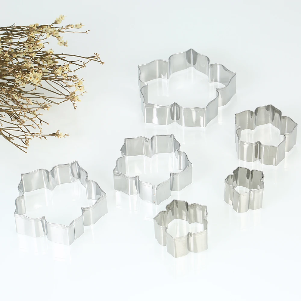 6pcs Petunias Stainless Steel Biscuit Cookie Cutters Fondant Cutter