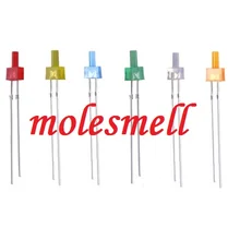 1000 шт Многоцветный 2 мм плоский Топ светодиодный рассеянный красный желтый синий зеленый белый оранжевый рассеян объектив светодиодный Большой/широкий угол светодиоды