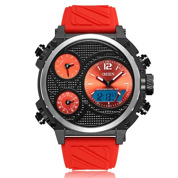 

Swim Quartz Digital Watch Men LED Waterproof Sports Watches Men's Silicone Rubber Strap Red Black White Alarm Wristwatch Relogio