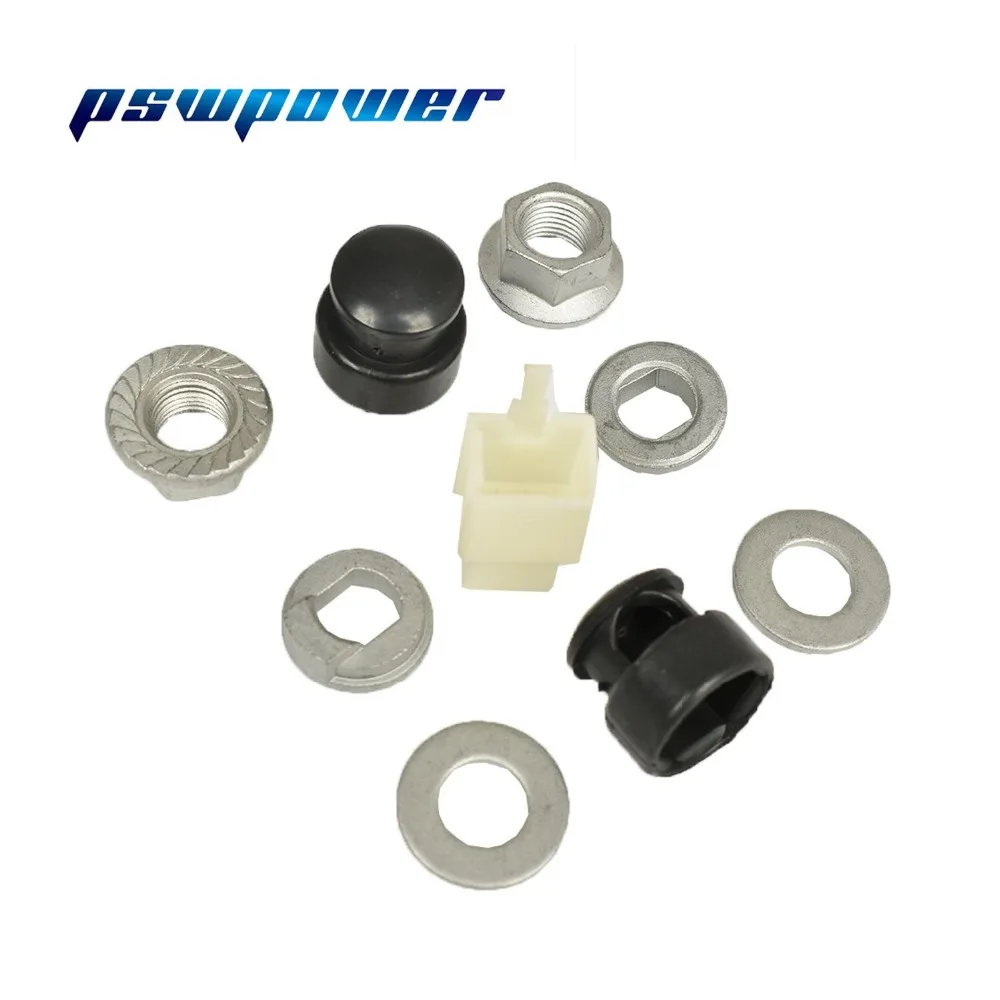 Clearance Screw Electric Bike Parts Nuts with Washers Electric bike hub/motor Axle 12mm lock nut+ washer+spacer set 1