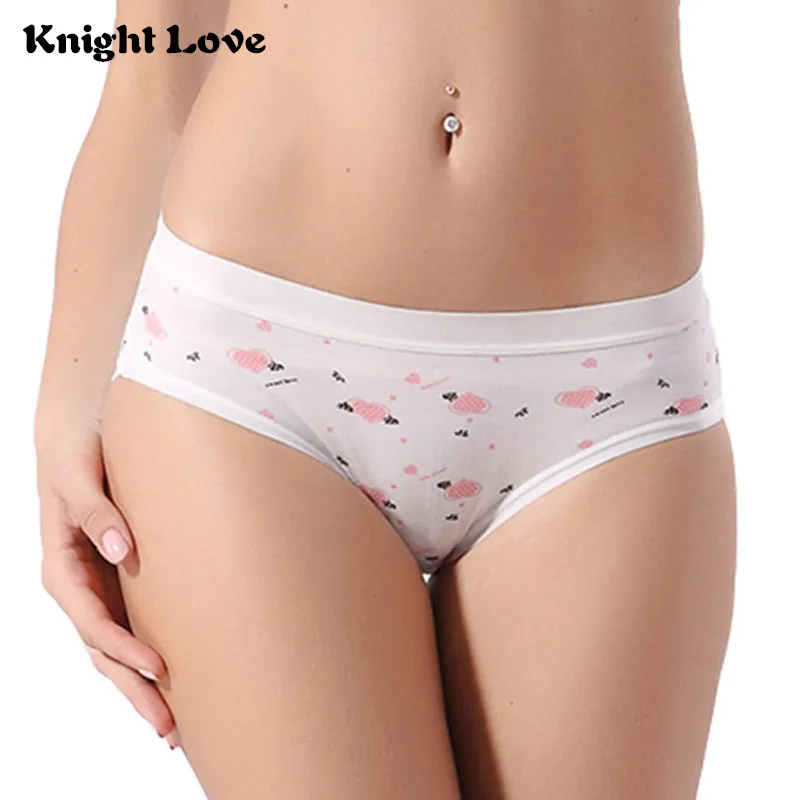 

Sexy Seamless Briefs low-Rise Soft Underwear Women Print Lingerie Panties Female Cotton Ultra-thin Plus Size Ladies Panties
