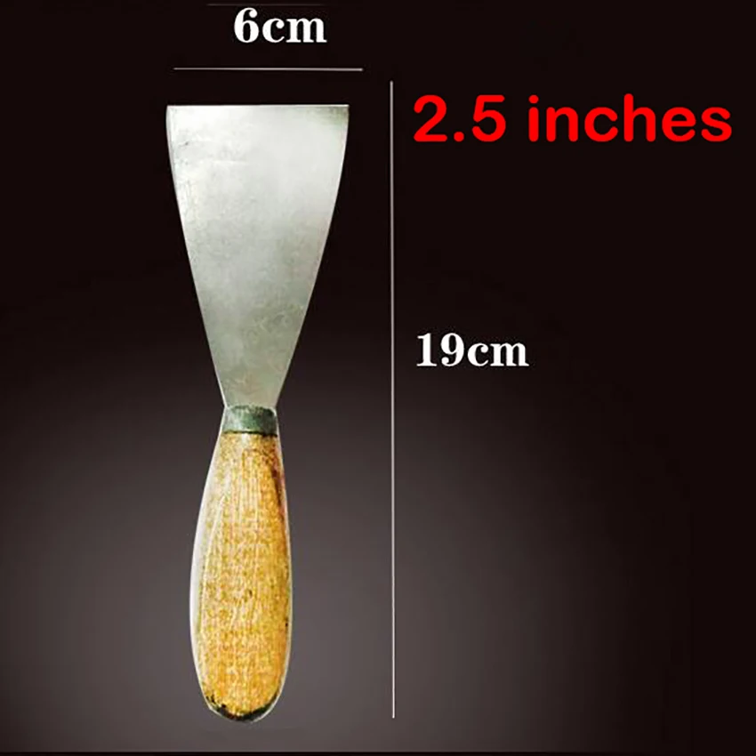 " 1,5" " 2,5" " 4" " Шпатель скребок Лопата углеродистая сталь деревянная рукоятка штукатурка для стен нож Ручные Инструменты