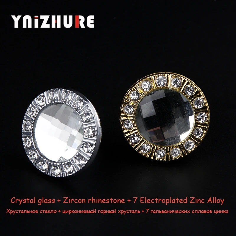 Ynizhure 30 ملليمتر الماس تصميم واضح كريستال زجاج دولاب درج سحب مقابض أثاث المطبخ مجلس الوزراء خزانة Ynizhure 30 ملليمتر الماس تصميم واضح كريستال زجاج دولاب درج سحب مقابض أثاث المطبخ مجلس الوزراء خزانة