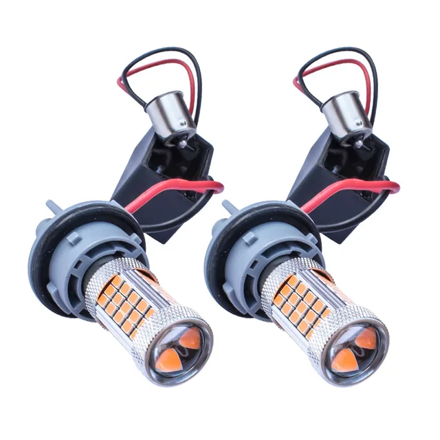 2pcs PY21W BAU15S LED Car Rear Direction Indicator 1156PY Auto Front Turn Signals Lights CANBUS 2010 Ford Escape Rear Turn Signal Bulb