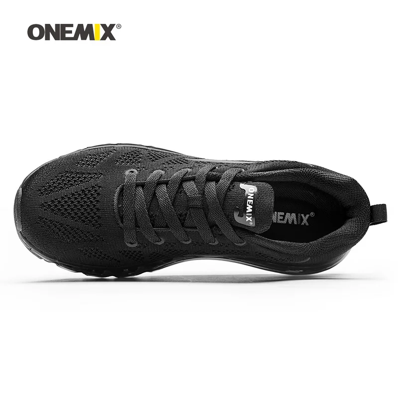 Ceny ONEMIX męskie buty do biegania dla kobiet ładne Zapatillas buty sportowe czarne sportowe poduszki powietrzne Outdoor Jogging buty do chodzenia