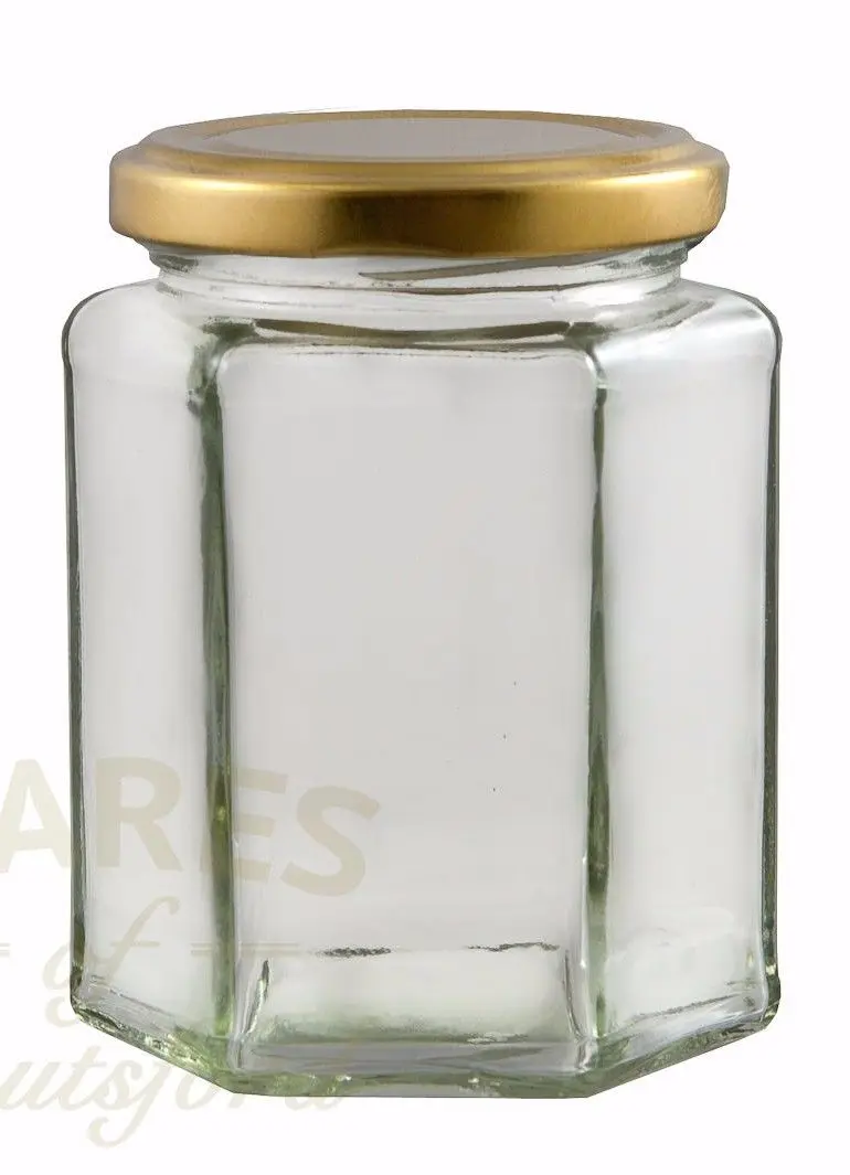 3.75OZ Hexagon Glass Jam Jelly Jars with Lid,Bulk 18Pack, 110mlin Storage Bottles & Jars from