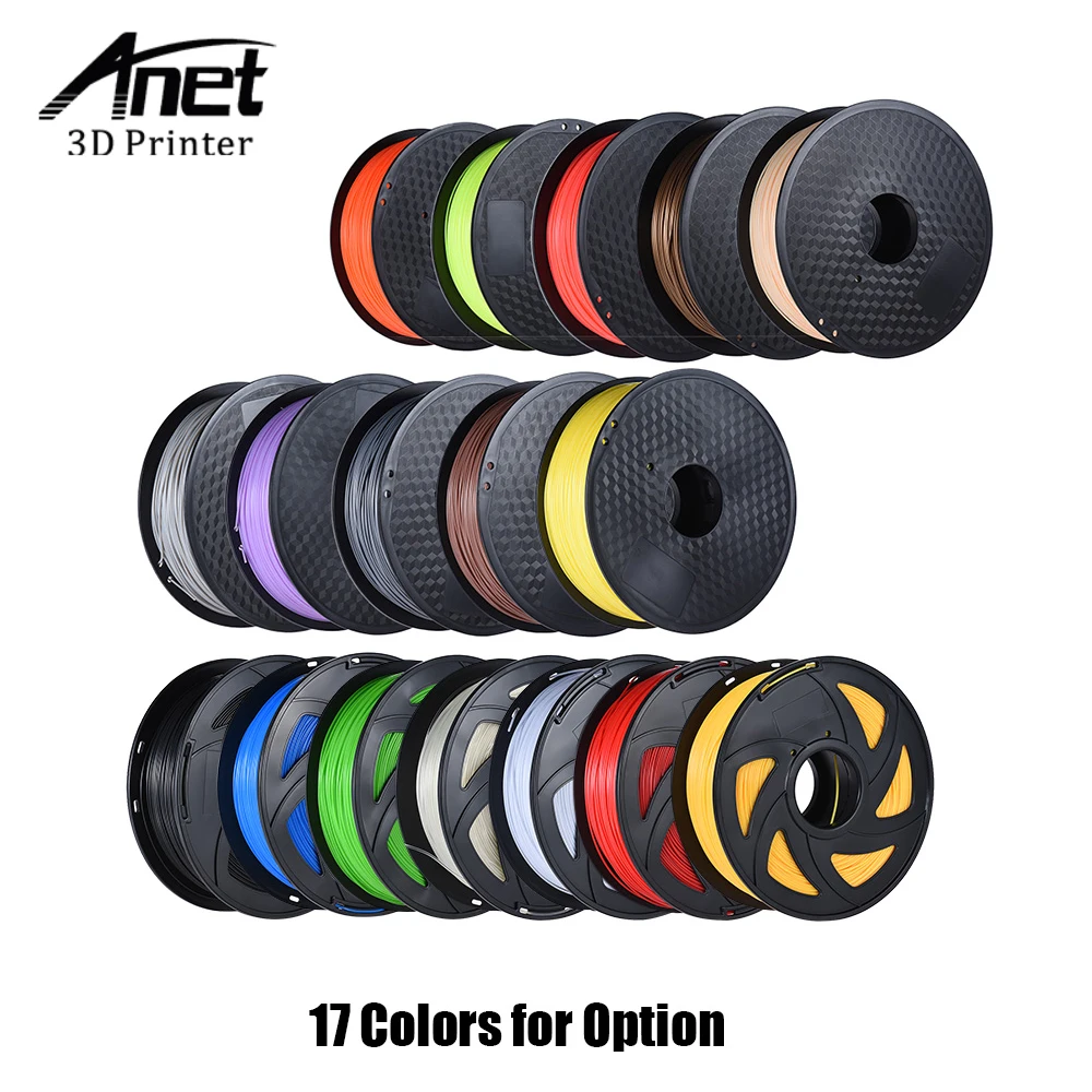 

Anet ABS Filament 3D Printer Filament ABS Plastic Filament 1kg/Roll 2.2lb 1.75mm for MakerBot 3D Printer Pen materials