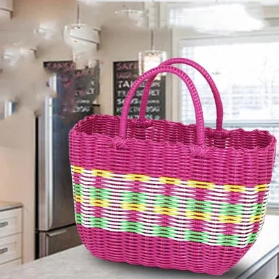 

Woven shopping and picnic basket pet bath basket storage basket