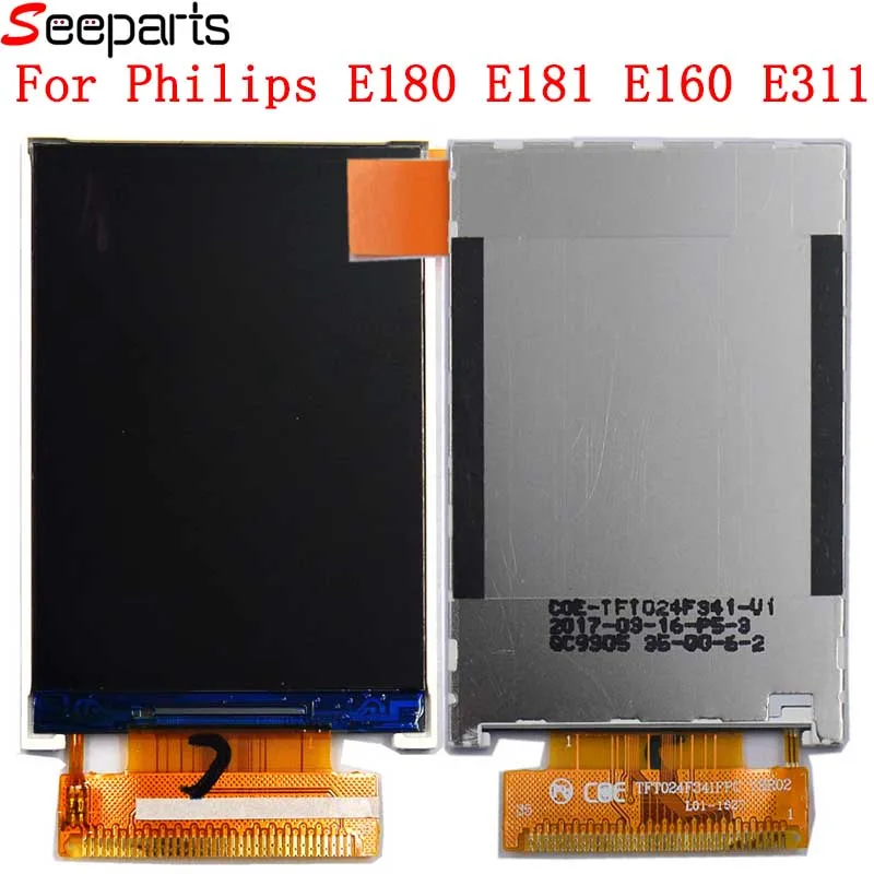 

New Working For Philips Xenium E180 LCD Display Screen E180 E181 E311 X513 E160 Replacement For Philips Xenium E160 LCD Display