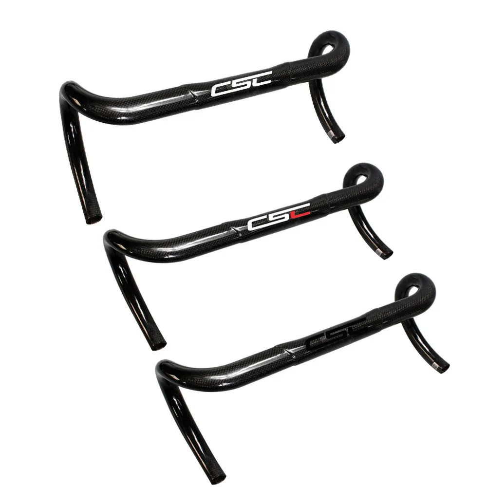 CSC T800 carbon fiber Road bicycle handlebar curved grooves Drop carbon