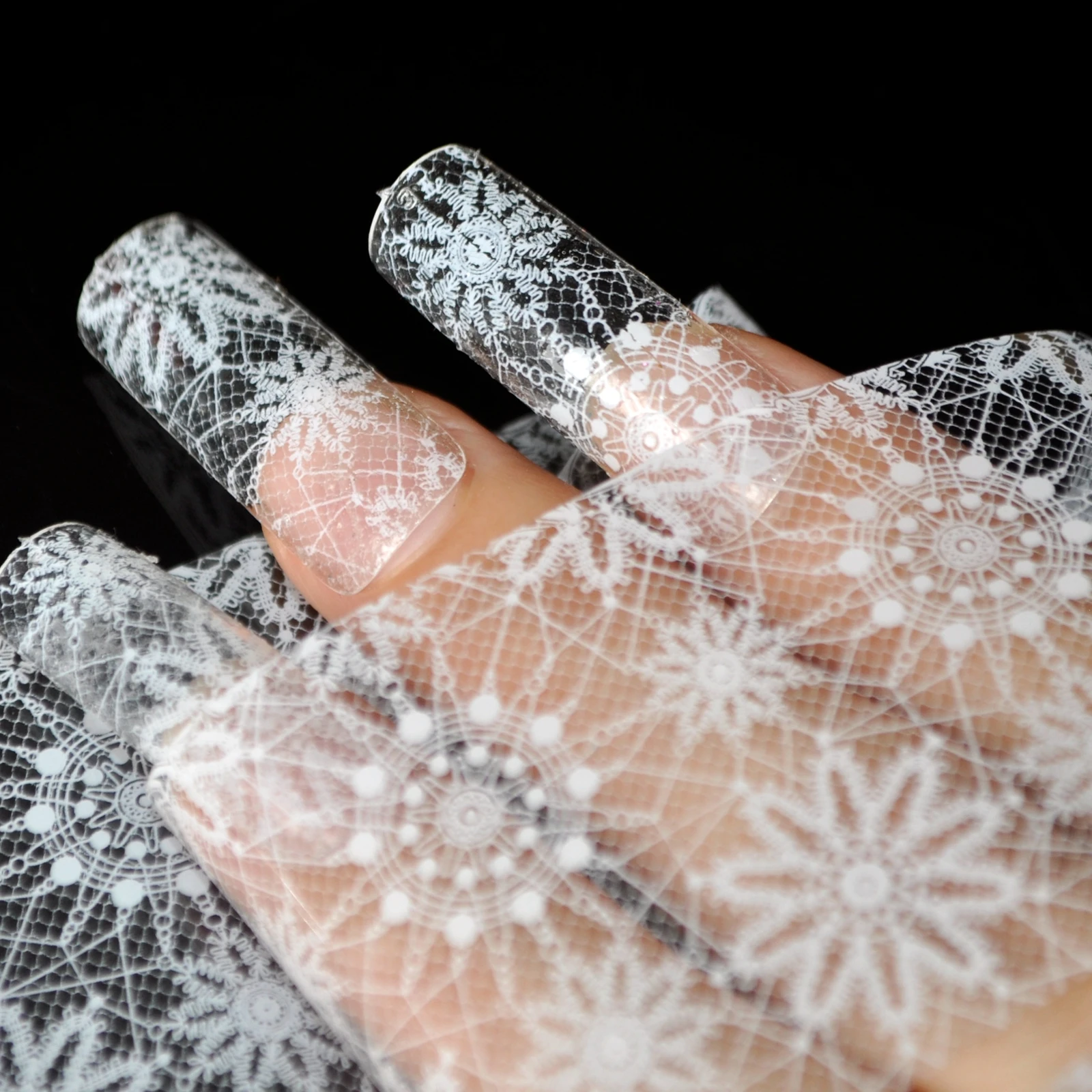 Nail Art Transfer Foil Nail Decals Tips Manicure DIY Sticker Tool