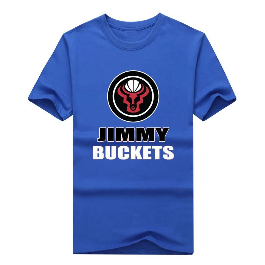 Хит футболка с логотипом Jimmy Butler 100% хлопок модная короткими рукавами и круглым