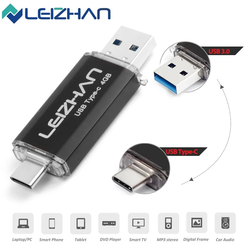 USB Flash Drive USB 3.0 Type-C 3.1 Pendrive 3