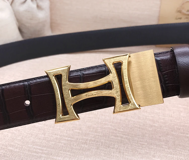 

2019 ciartuar official store new design belt high quality for men lady genuine leather first layer luxry H buckle free shipping