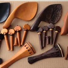 4 комплекта детали для скрипки 4/4 с Aubert мосты(Ebony Самшит/палисандр/Jujube