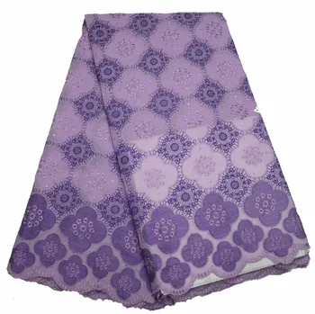 

Swiss Voile Lace In Switzerland With Stones Wholesale High Quality Swiss Voile Lace Embroidery Cotton Fabric CLPL-16