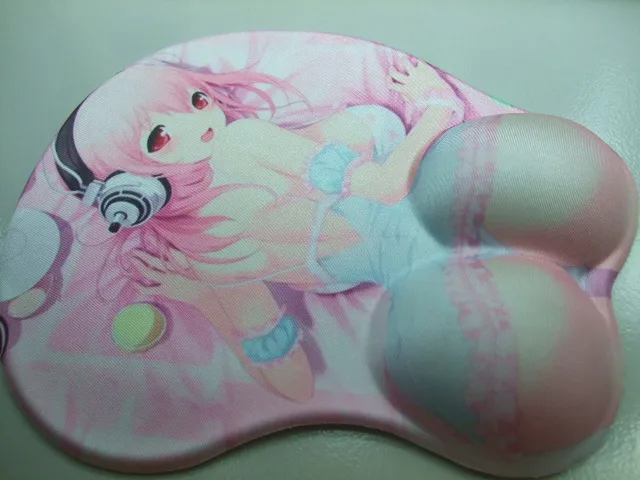3D коврик для красоты задница креативный секс Япония Аниме мышь Супер сонико девушка мягкая большая грудь Косплей пинг японская анимация