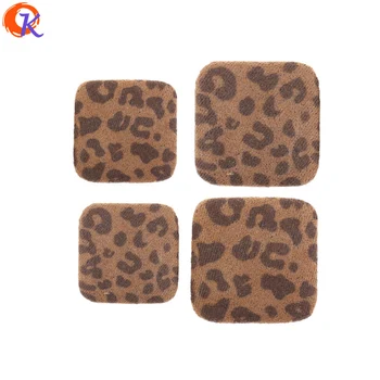 

Cordial Design 100Pcs Jewelry Accessories/Hand Made/Leopard Print Effect/Square Shape/DIY/Jewelry Decoration/Earring Findings