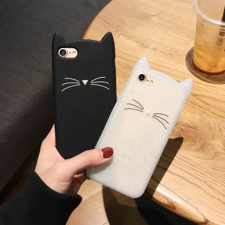 

Cute 3D Cat Cover For Huawei P8 Lite 2017 P9 P10 Plus Mate 7 8 9 Nova 2 Plus Y7 Prime 2017 Fundas For Honor 5X 8 9 Silicon Case