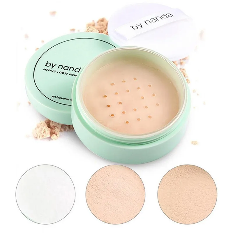 1 Pcs Face Loose Powder Oil control Waterproof Natural Mineral Matte ...