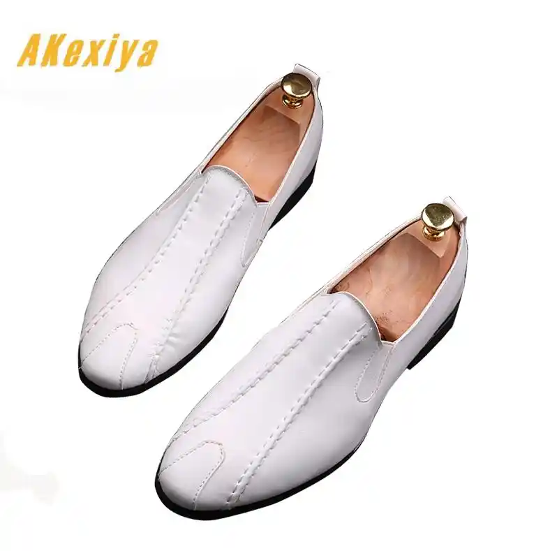 British Newest Designer Gentleman Pointed Unique Oxfords Slip On