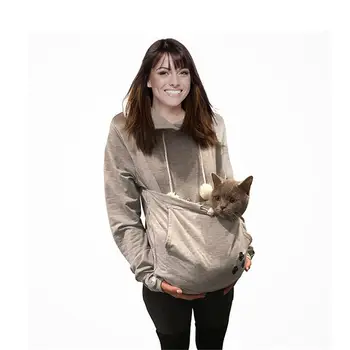 

Cartoon Hooded Hoodies integration Carrying Bags For Small Dogs Puppy Anima Long Sleeve Sweatshirt Front Pocket Casual l Ear