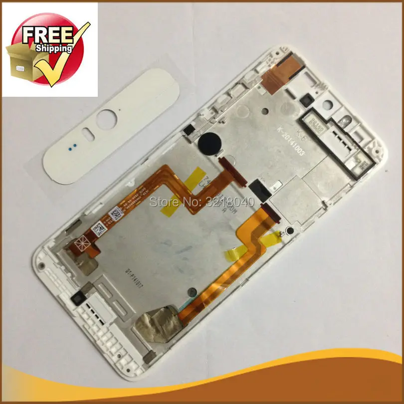 

1pcs Have Mobile Check Blue Frame White Up And Down Film LCD Display For HTC Desire Eye M910x Screen Free Ship Tempered glass