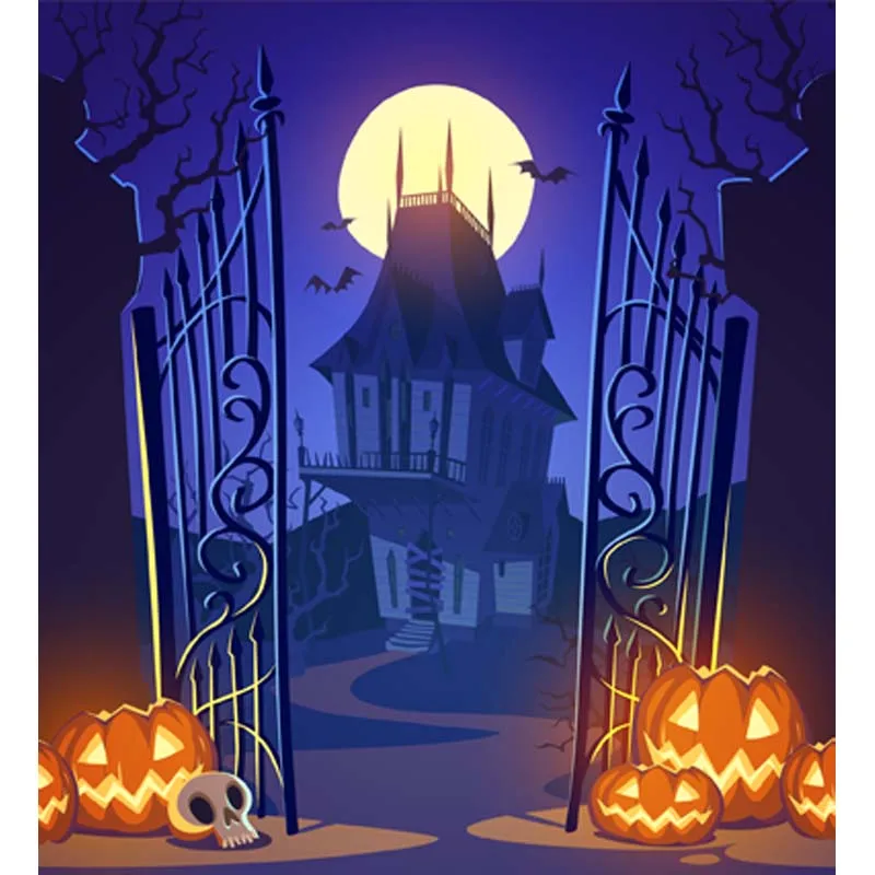 

Halloween theme Vinyl Custom Photography Backdrop Prop Photo Studio Backgrounds HA-215