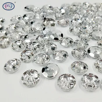 

HL 80pcs 13mm Newest acrylic buttons shirt 2 holes round shape garment sewing accessories notions DIY crafts