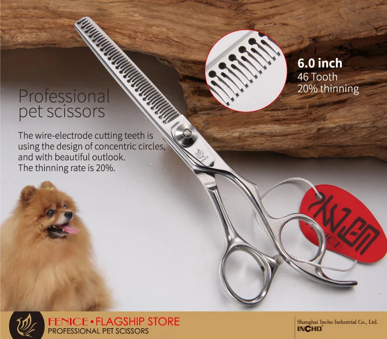 Fenice бренд JP440C стрижка домашних животных филировочные ножницы 20% филировочные ножницы