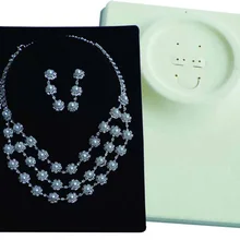 Модная бархатная 20шт* подставка-держатель для товаров Органайзер мольберт витрина для ожерелья серьги кольцо дисплей