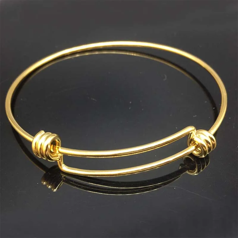 Wholesale 5Pcs USA Cable Wire Expandable Bracelets Bangles Women