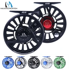 Maximumcatch fly carretel de pesca 1/3, 3/4, 5/6, 7/8, 9/11wt fly carretel de alumínio usinado micro ajuste arrastar voar carretel de pesca