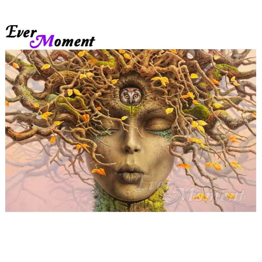 

Ever Moment Diamond Painting Woman Tree 5D DIY Full Square Drill Diamond Embroidery Picture Mosaic Cross Stitch Decor S2F361