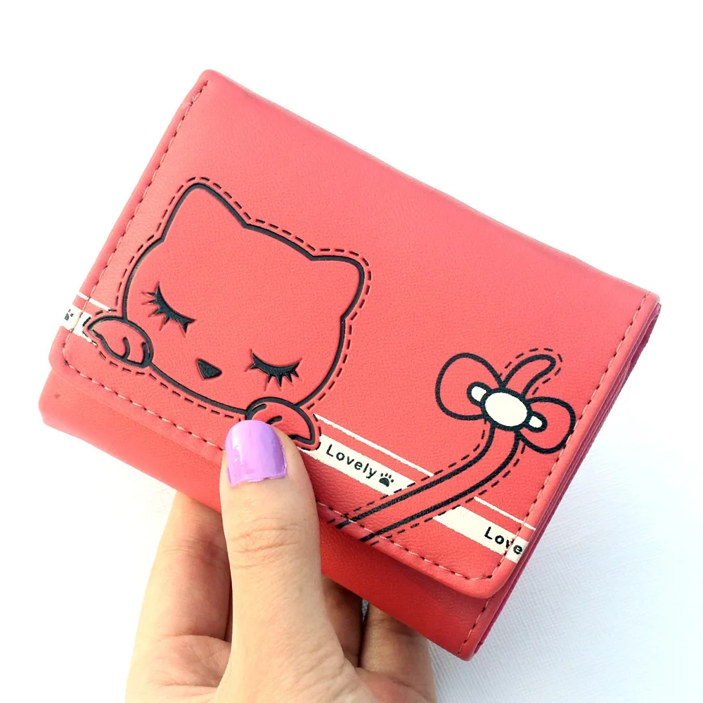 XAX Women Wallets Small Fashion Brand Leather Purse Ladies Card Bag Short Wallet Women Clutch Women Female Purse Money Clip 269