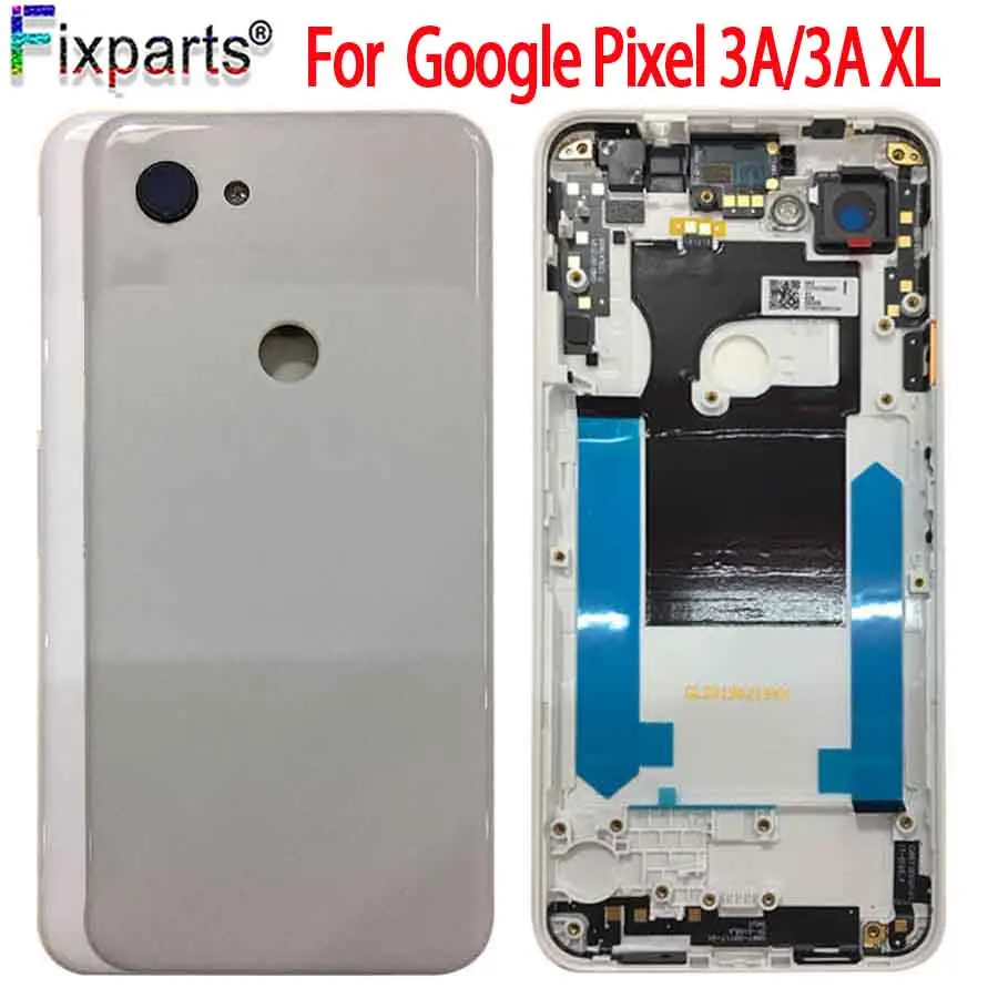 Полный для Google Pixel 3A Задняя крышка батареи Корпус чехол запасные части для Google Pixel 3A XL крышка батареи