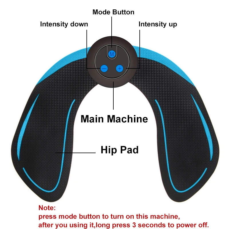 Умный бытовой тренажер для бедер, ягодицы, подтягивающий Массажер для лифтинга, электрический стимулятор мышц, похудение, потеря веса