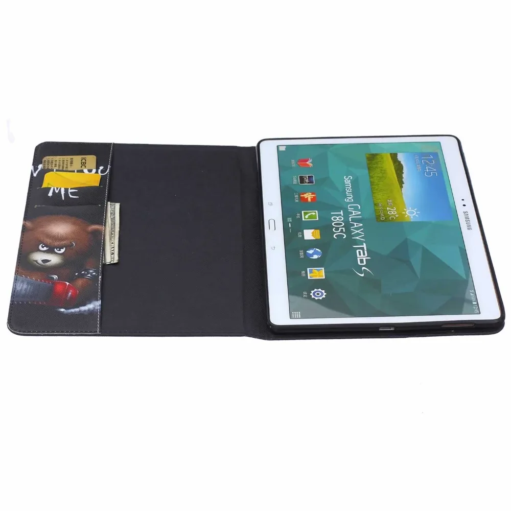Чехол для планшета Samsung Galaxy Tab S 10 5 T800 T805 с принтом цветов и подставкой защитный