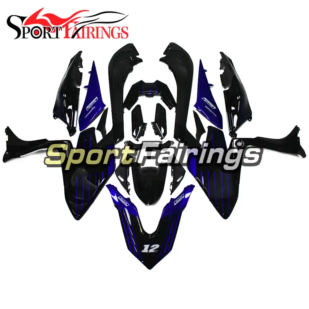 T-Max 500 01-07 seat cover black-white with logo and emblem