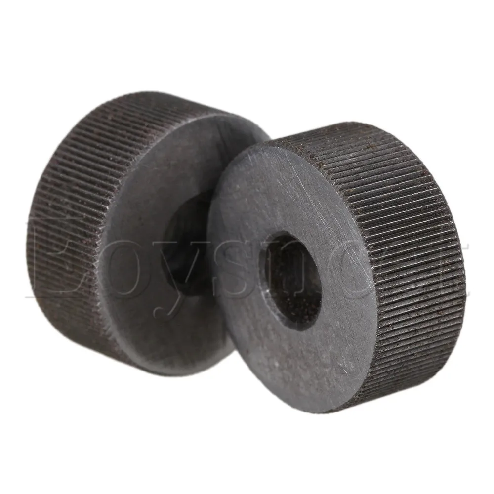 

2 x Knurling Tool Silver Single Straight Wheel Linear Knurl 0.5mm Pitch