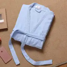 Вафельный кимоно хлопок халат Для мужчин халаты Большие Размеры XXL унисекс Для мужчин пижамы платье одежда для сна водопоглощение