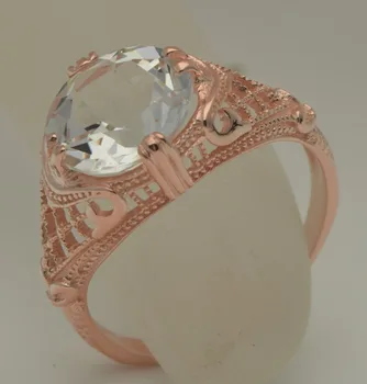 

Free shipping custom fashion jewelry Fine zirconium hollow out rose gold 925 silver series of natural white rings