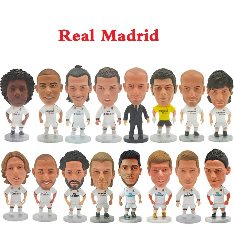 Европейская футбольная лига М. С. Ф. звезды C. Ronaldo Benzema Modric Zidane Ramos Bale Мини фигурки